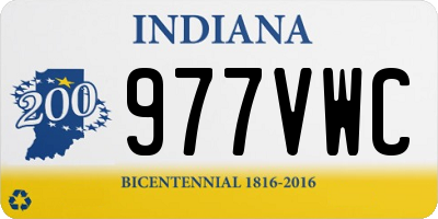 IN license plate 977VWC