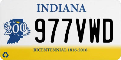 IN license plate 977VWD
