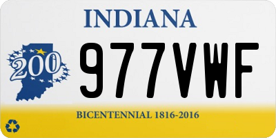IN license plate 977VWF