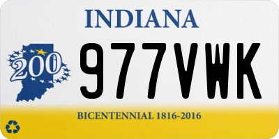 IN license plate 977VWK