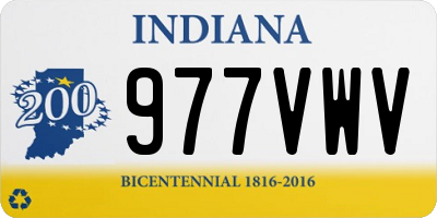 IN license plate 977VWV