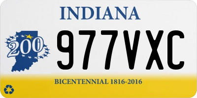 IN license plate 977VXC