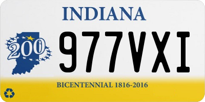 IN license plate 977VXI