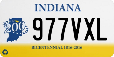IN license plate 977VXL