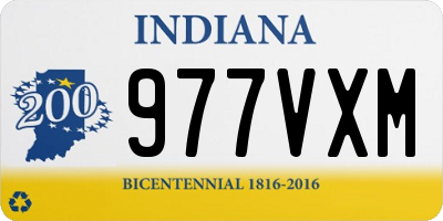 IN license plate 977VXM