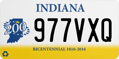 IN license plate 977VXQ