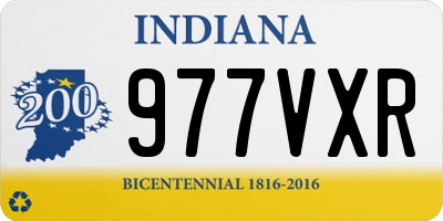 IN license plate 977VXR