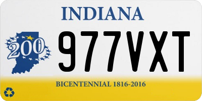 IN license plate 977VXT