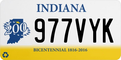 IN license plate 977VYK