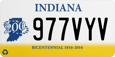 IN license plate 977VYV