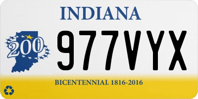IN license plate 977VYX