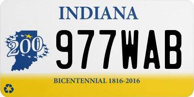 IN license plate 977WAB