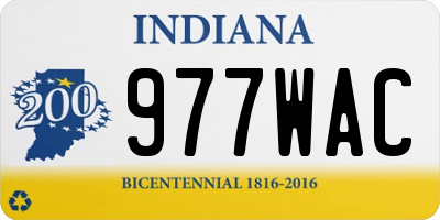 IN license plate 977WAC