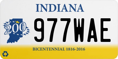 IN license plate 977WAE