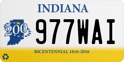 IN license plate 977WAI
