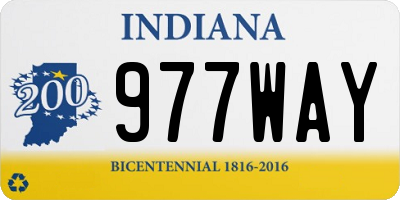 IN license plate 977WAY
