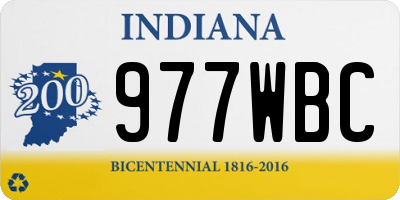 IN license plate 977WBC