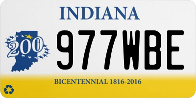 IN license plate 977WBE