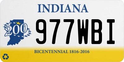 IN license plate 977WBI