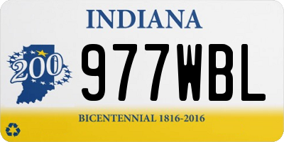 IN license plate 977WBL