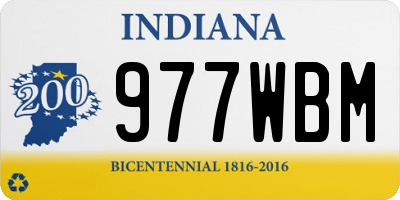 IN license plate 977WBM