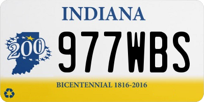 IN license plate 977WBS