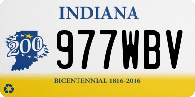 IN license plate 977WBV