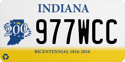 IN license plate 977WCC