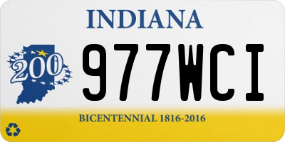IN license plate 977WCI