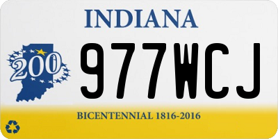 IN license plate 977WCJ