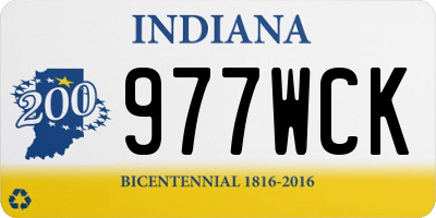 IN license plate 977WCK