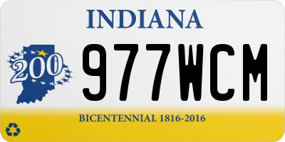 IN license plate 977WCM