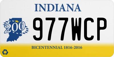 IN license plate 977WCP