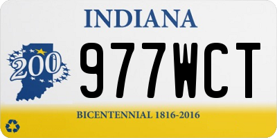 IN license plate 977WCT