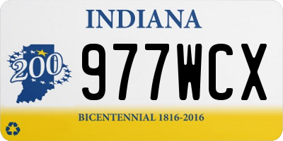 IN license plate 977WCX
