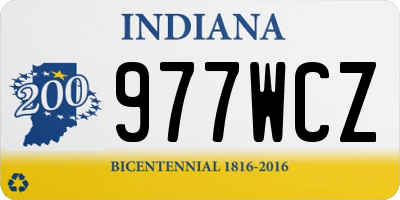 IN license plate 977WCZ