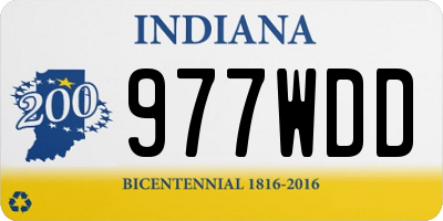 IN license plate 977WDD