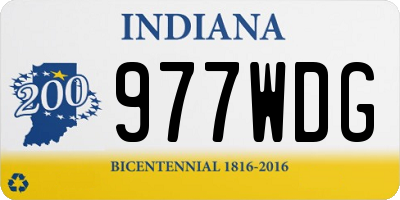IN license plate 977WDG