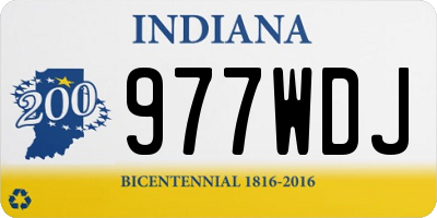 IN license plate 977WDJ