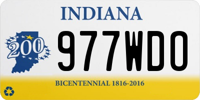IN license plate 977WDO