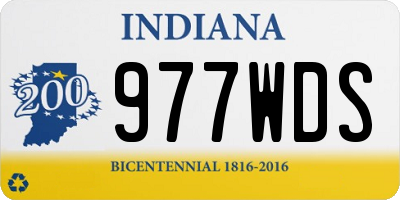 IN license plate 977WDS