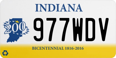 IN license plate 977WDV