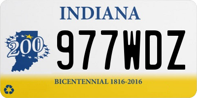 IN license plate 977WDZ