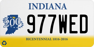 IN license plate 977WED