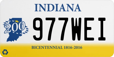 IN license plate 977WEI