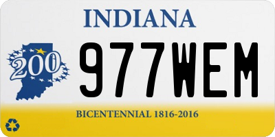IN license plate 977WEM