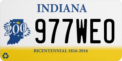 IN license plate 977WEO