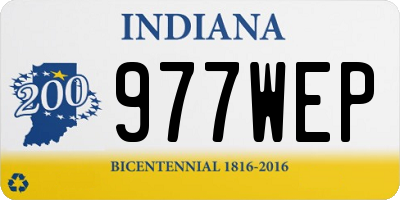 IN license plate 977WEP