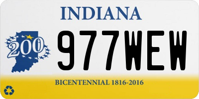 IN license plate 977WEW