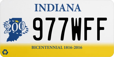 IN license plate 977WFF